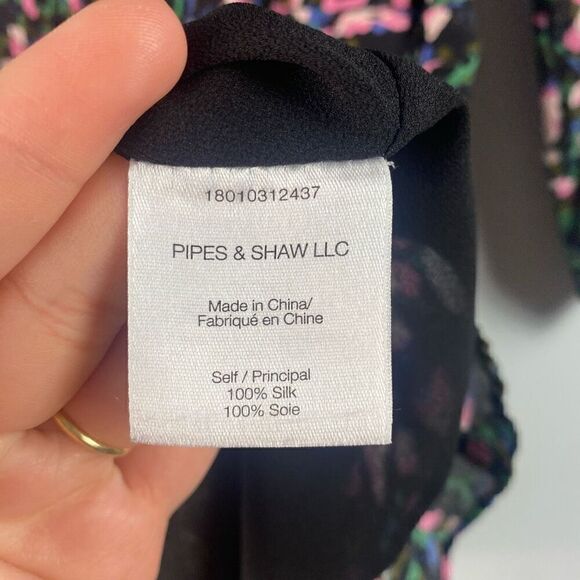 Veronica Beard Naomi Floral Silk Long Sleeve Mini Dress - Picture 8 of 13